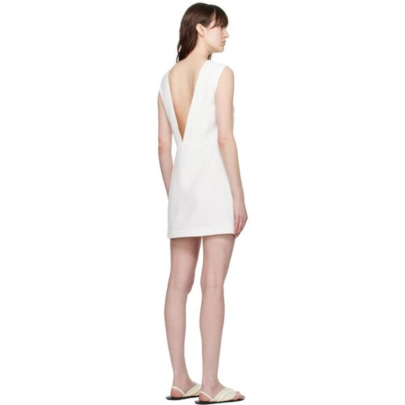 Loulou Studio Hoya Sleeveless Dress in Ivory Medium New Womens Mini backless - Picture 11 of 14